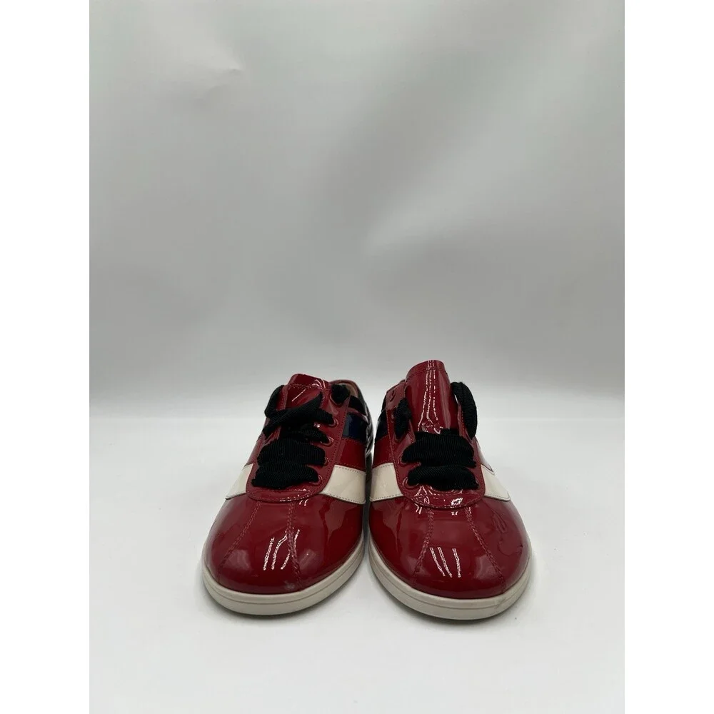Women’s Gucci Falacer low-top sneakers in red patent leather Size 35 - Picture 2 of 6
